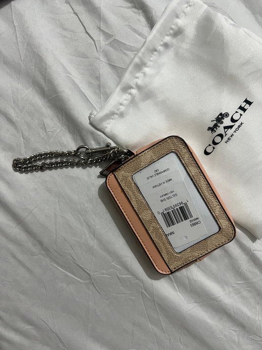 Coach Signature Canvas with Beige Trim