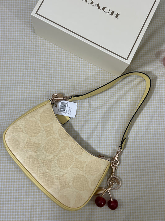 Coach Teri Shoulder Bag (with Box, Charm and long strap)
