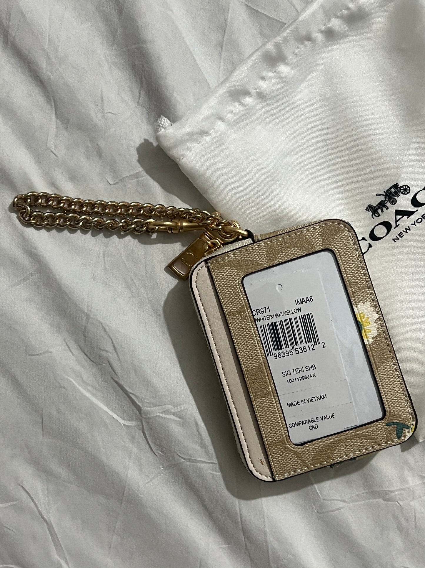 Coach Signature Canvas with White Trim