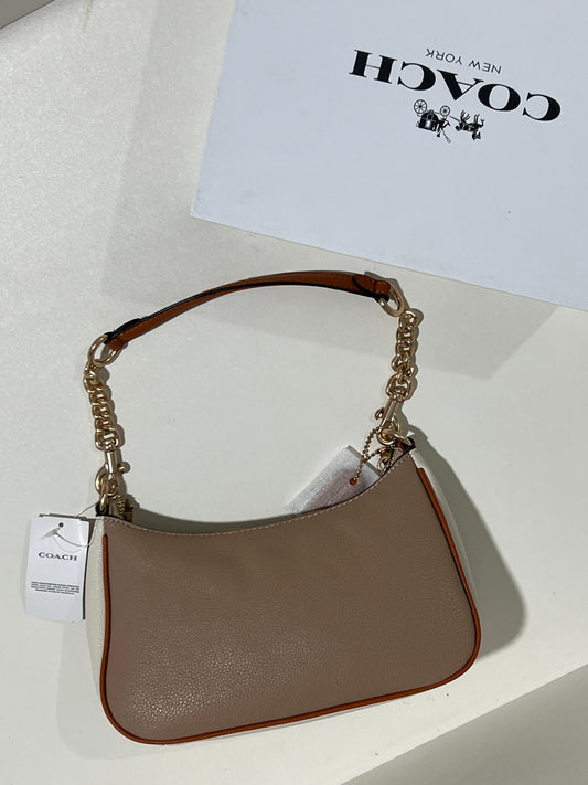 Coach Teri beige Shoulder Bag (with Box and long strap)
