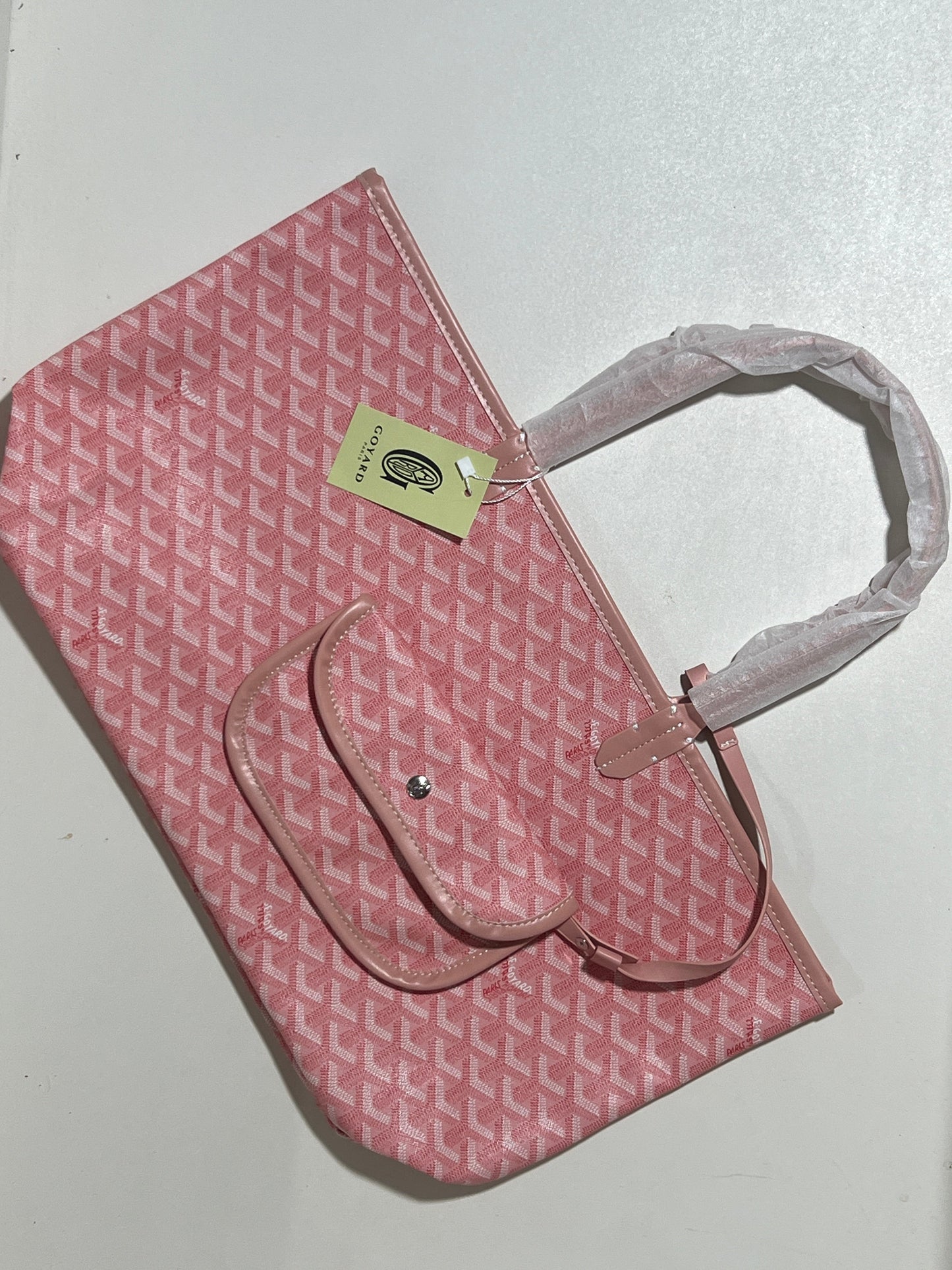 Goyard Tote Bag – Baby Pink (Large With Pouch)