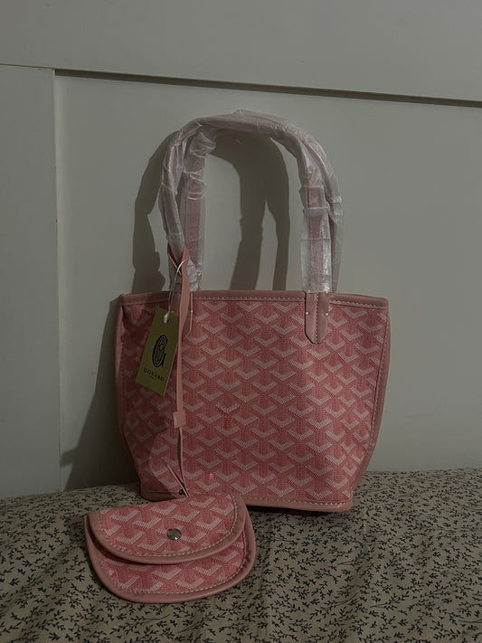 Goyard Tote Bag - Marshmallow Pink (Medium with Pouch)