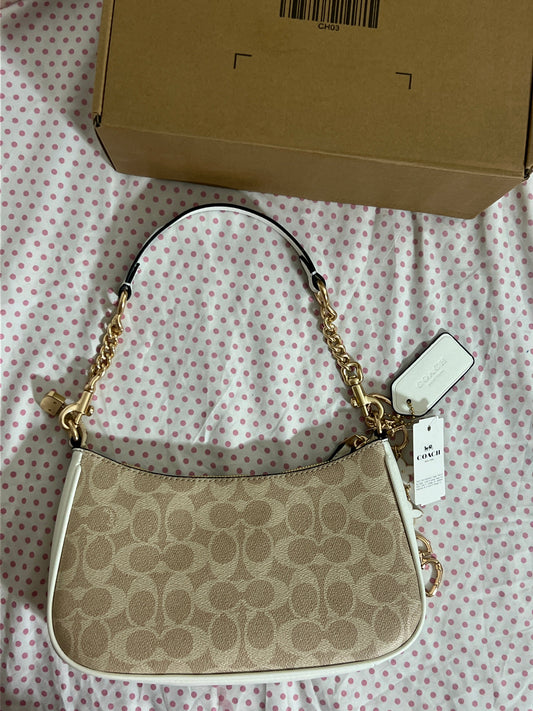 Coach Teri Shoulder Bag (with Box, Charm and long strap)
