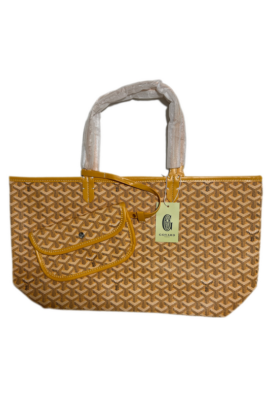 Goyard Tote Bag – Yellow (Large With Pouch)