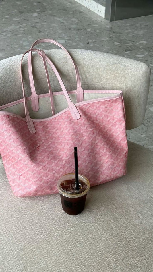 Goyard Tote Bag – Baby Pink (Large With Pouch)