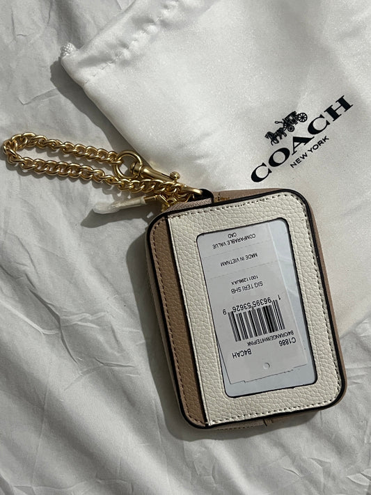 Coach Signature Canvas with Beige Trim