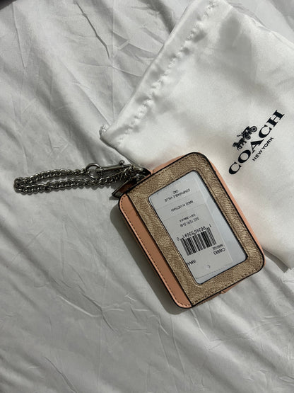 Coach Signature Canvas with Beige Trim