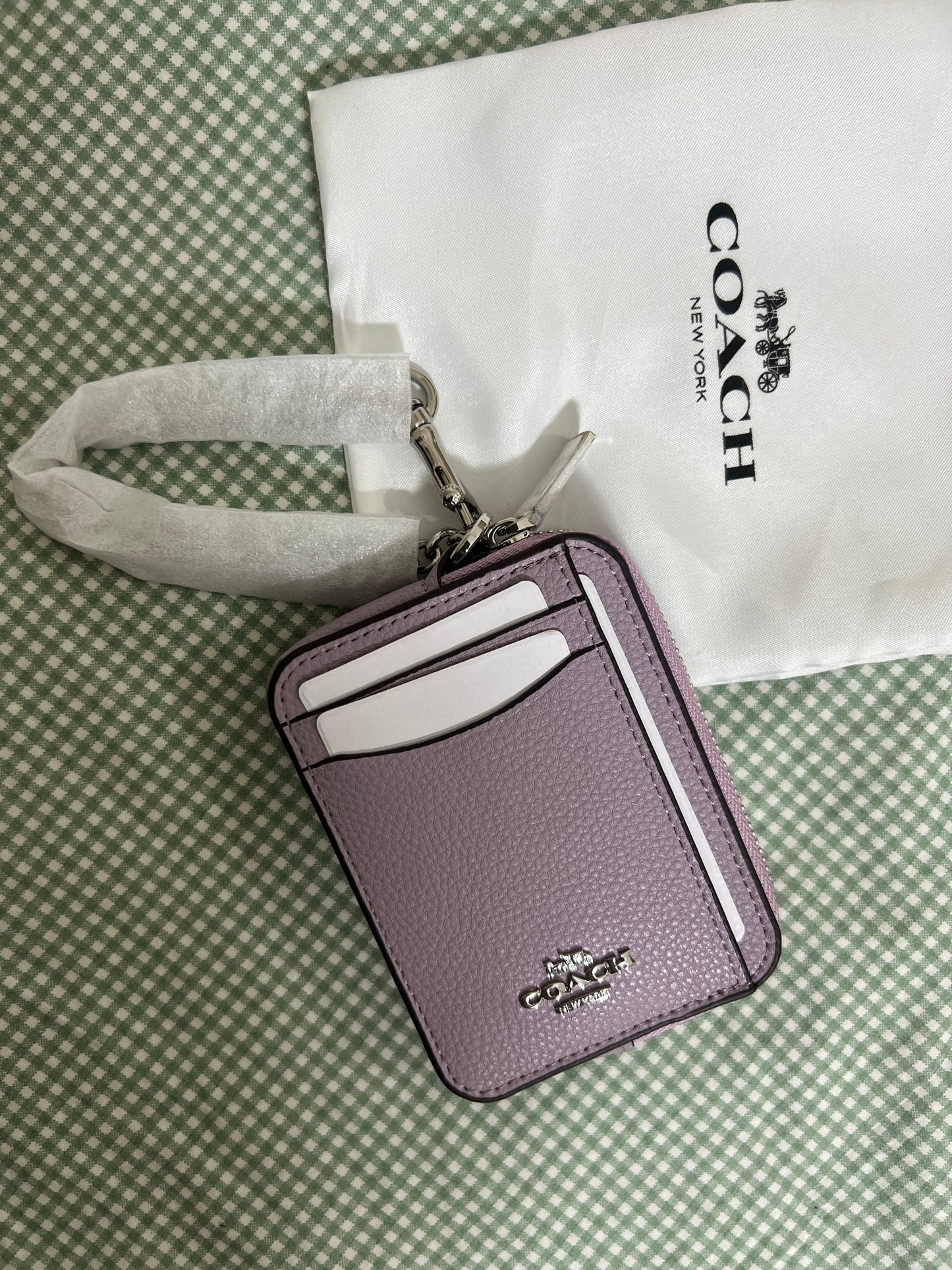 Coach Zip Card Case in Lilac