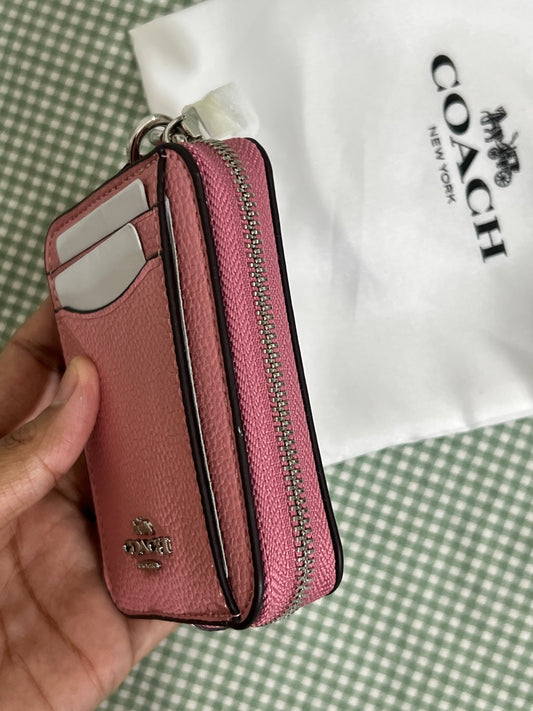 Coach Signature Canvas with Pink Trim