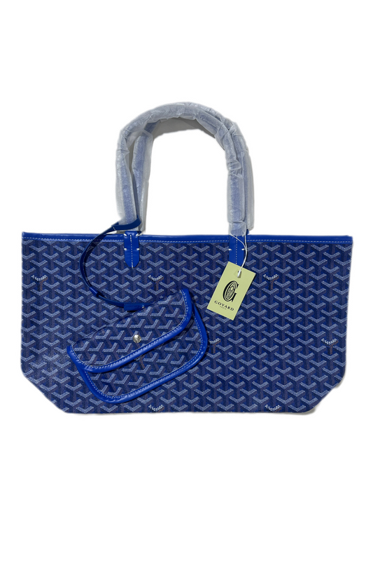 Goyard Tote Bag – Blue (Large With Pouch)