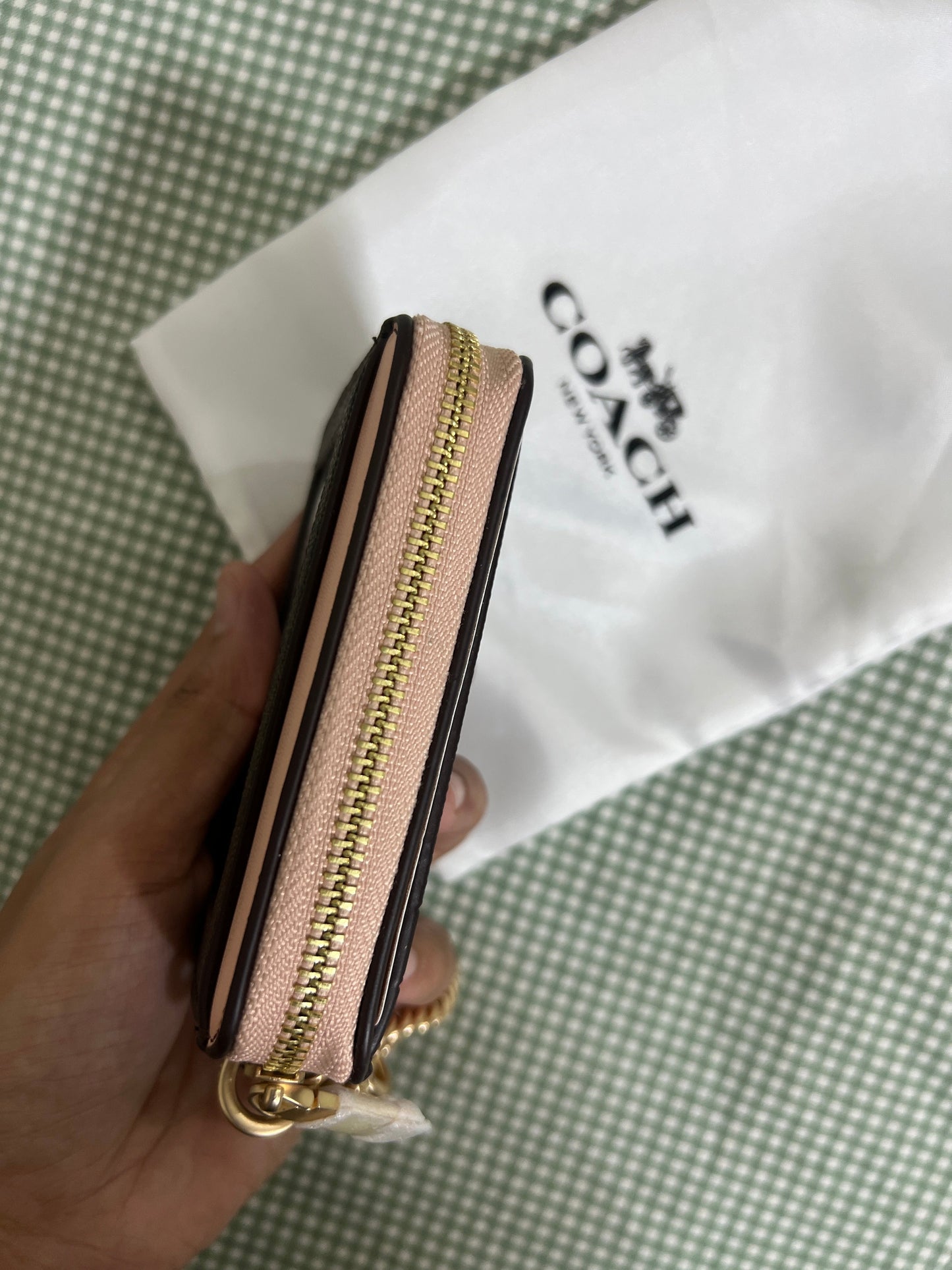 Coach Signature Canvas with Beige Trim