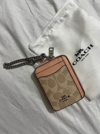 Coach Signature Canvas with Beige Trim