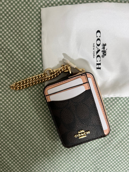 Coach Signature Canvas with Beige Trim