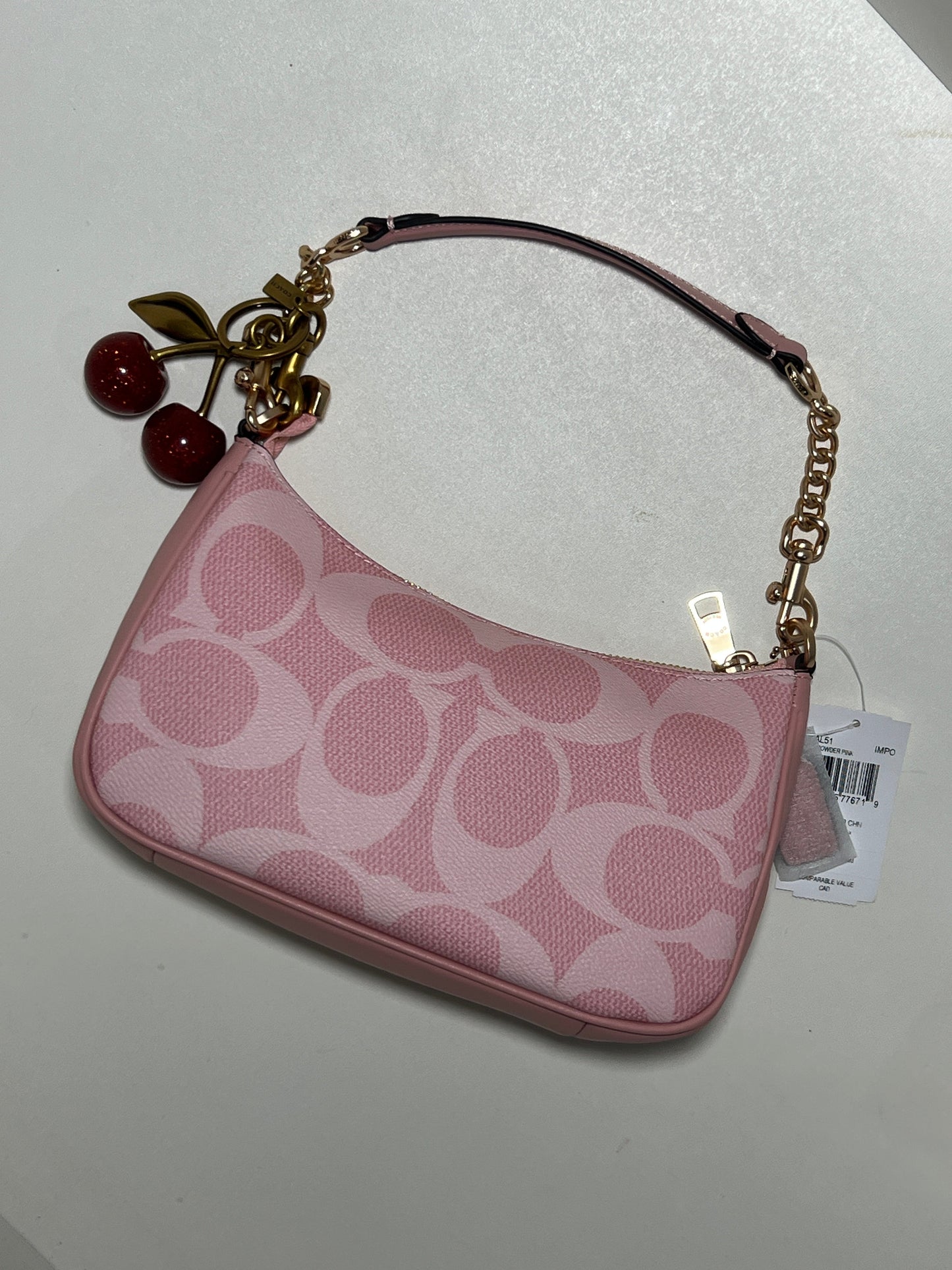 Coach PinkTeri Shoulder Bag (with Box and long strap )