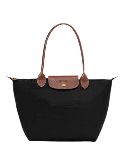 Longchamp Tote MEDIUM - Black (WITH BRAND LOGO)