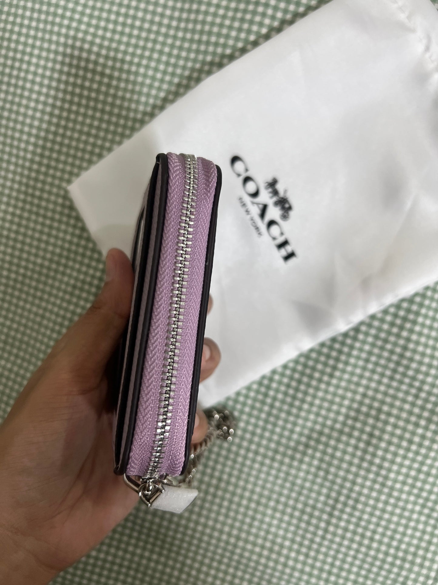 Coach Zip Card Case in Lilac