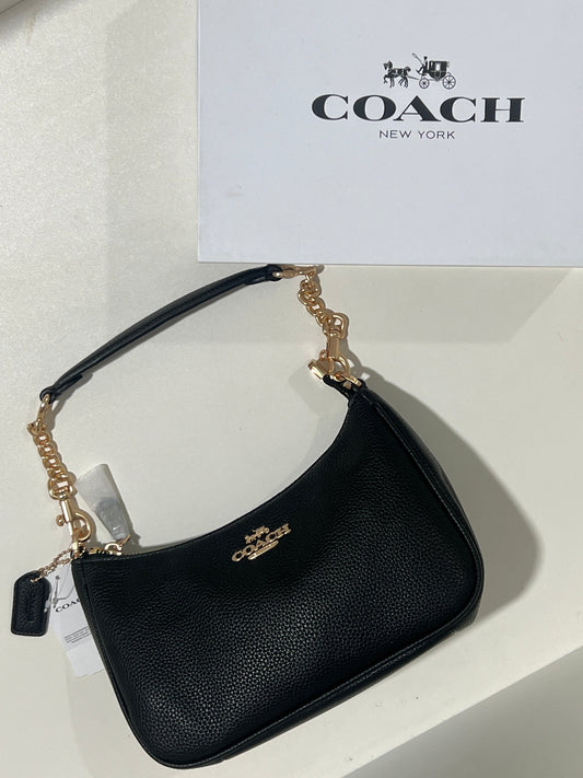 Coach Teri  Black Shoulder Bag (with Box and long strap)