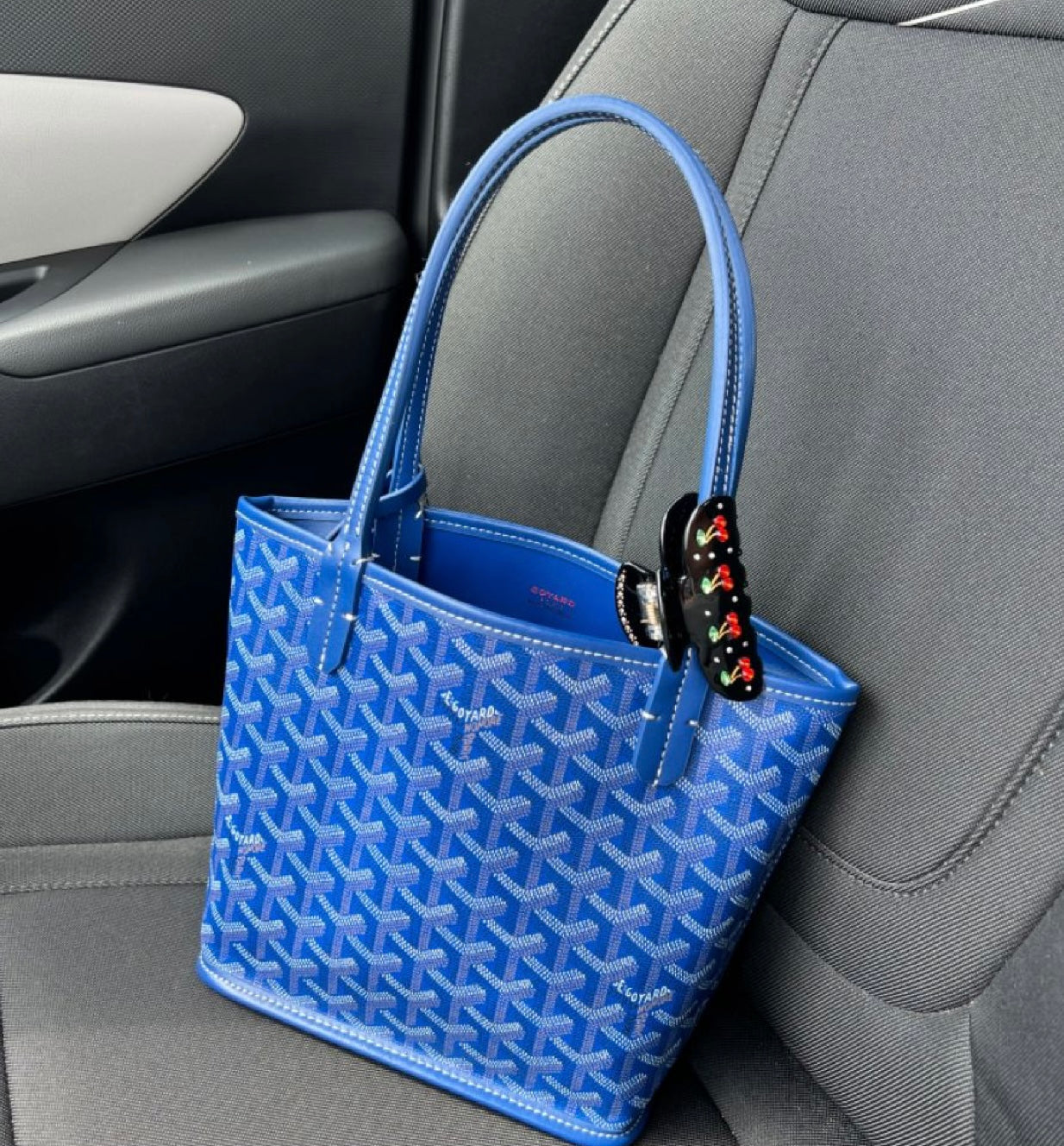 Goyard Tote Bag - Blue (Medium with Pouch)