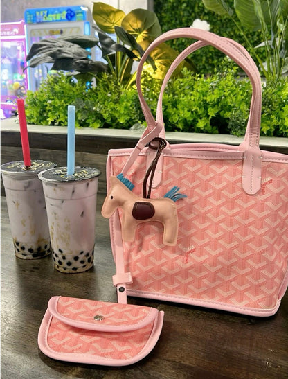 Goyard Tote Bag - Marshmallow Pink (Medium with Pouch)