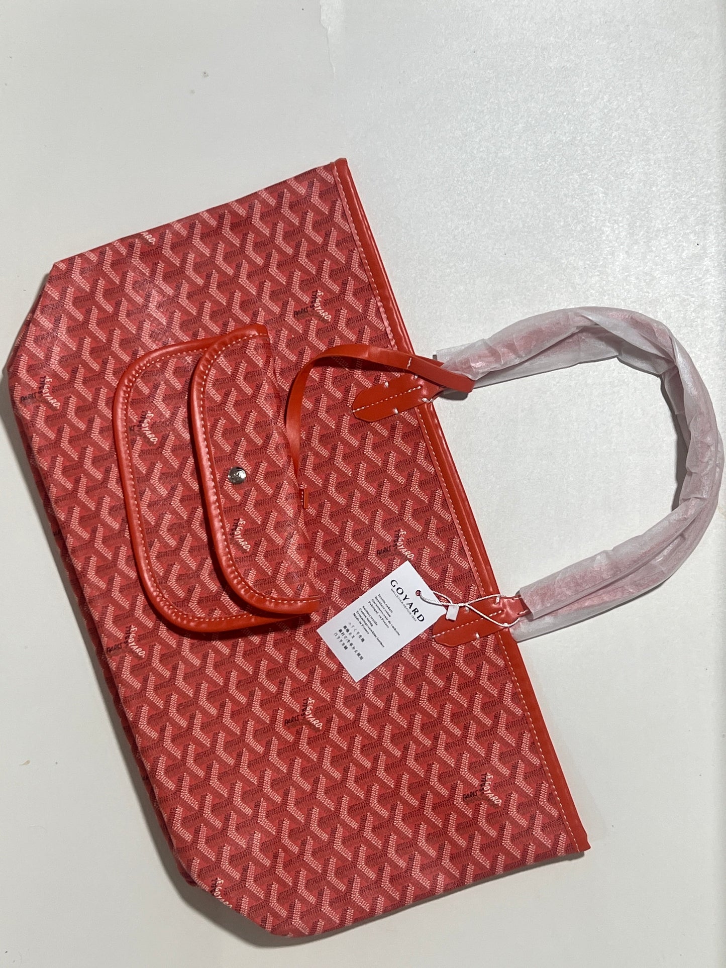Goyard Tote Bag – Orange (Large With Pouch)