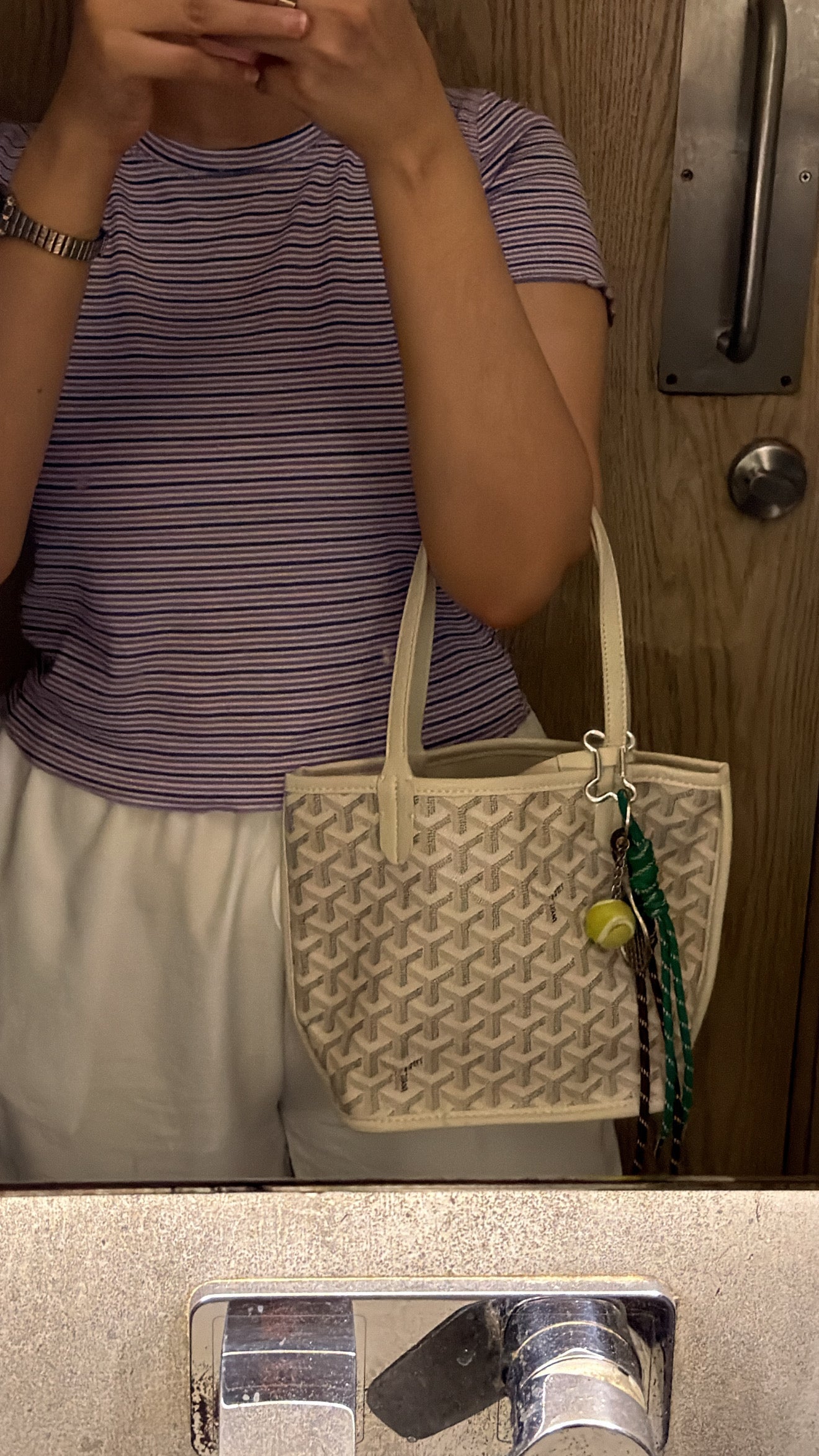Goyard Tote Bag - Cream (Medium with Pouch)