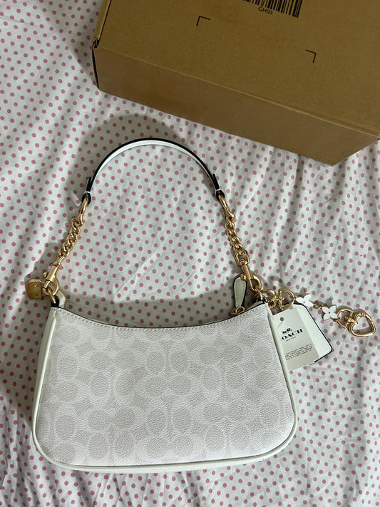 Coach Teri Shoulder Bag (with Box, Charm and  long strap)
