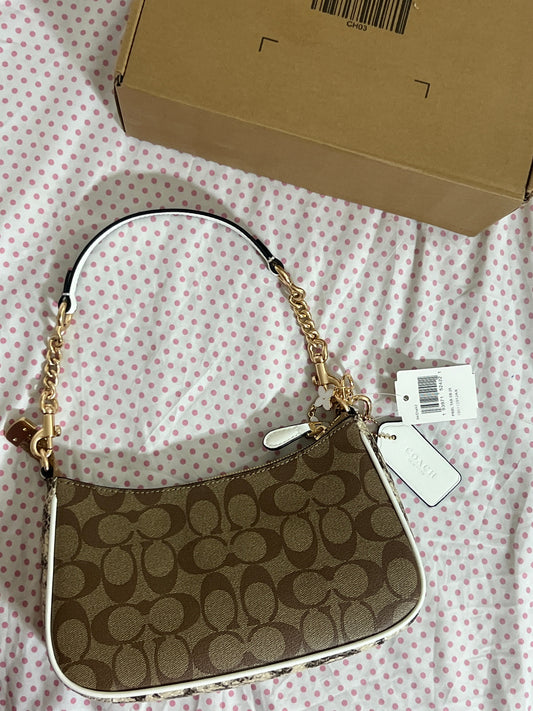 Coach Teri Shoulder Bag (with Box, Charm and  long strap)