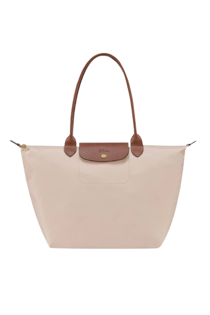 Longchamp Tote LARGE - Paper White (WITH BRAND LOGO)