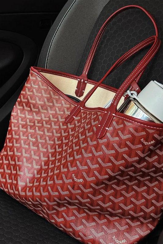 Goyard Tote Bag – Red (Large With Pouch)