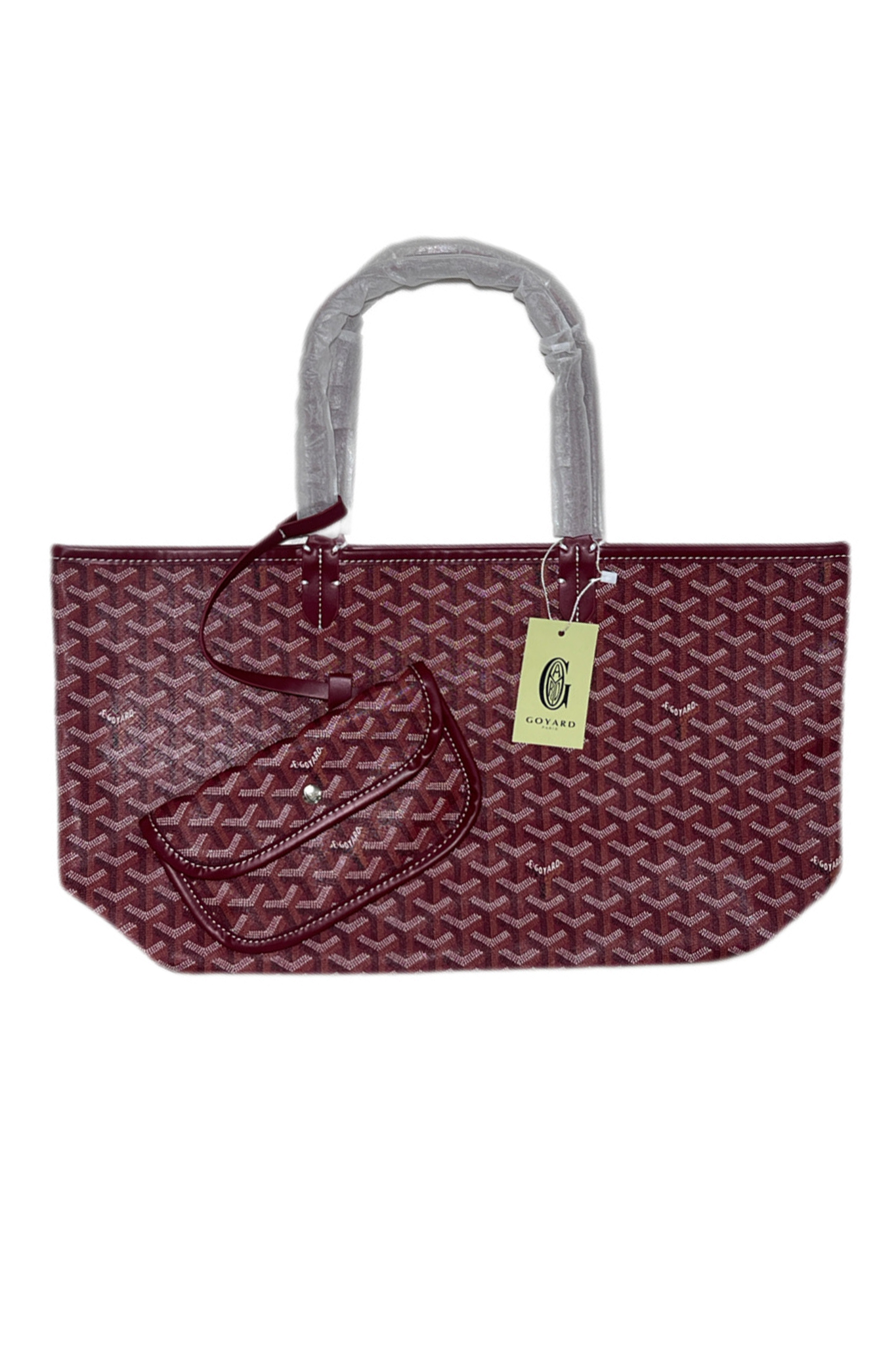 Goyard Tote Bag – Burgundy (Large With Pouch)