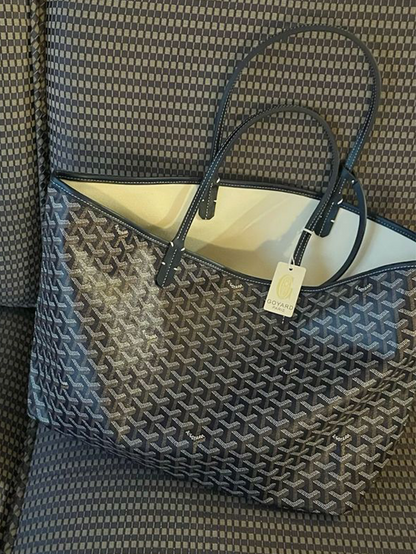 Goyard Tote Bag –  Grey (Large With Pouch)