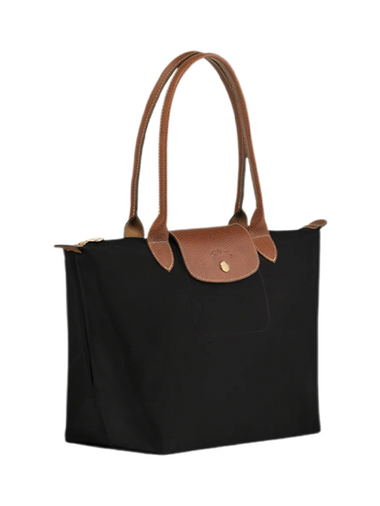 Longchamp Tote LARGE - Black (WITH BRAND LOGO)