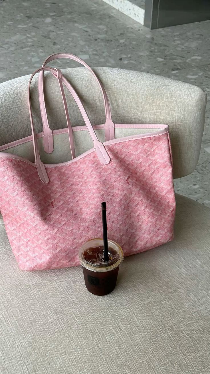 Goyard Tote Bag – Baby Pink (Large With Pouch)